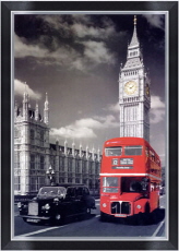 런던 인 버스 + 액자